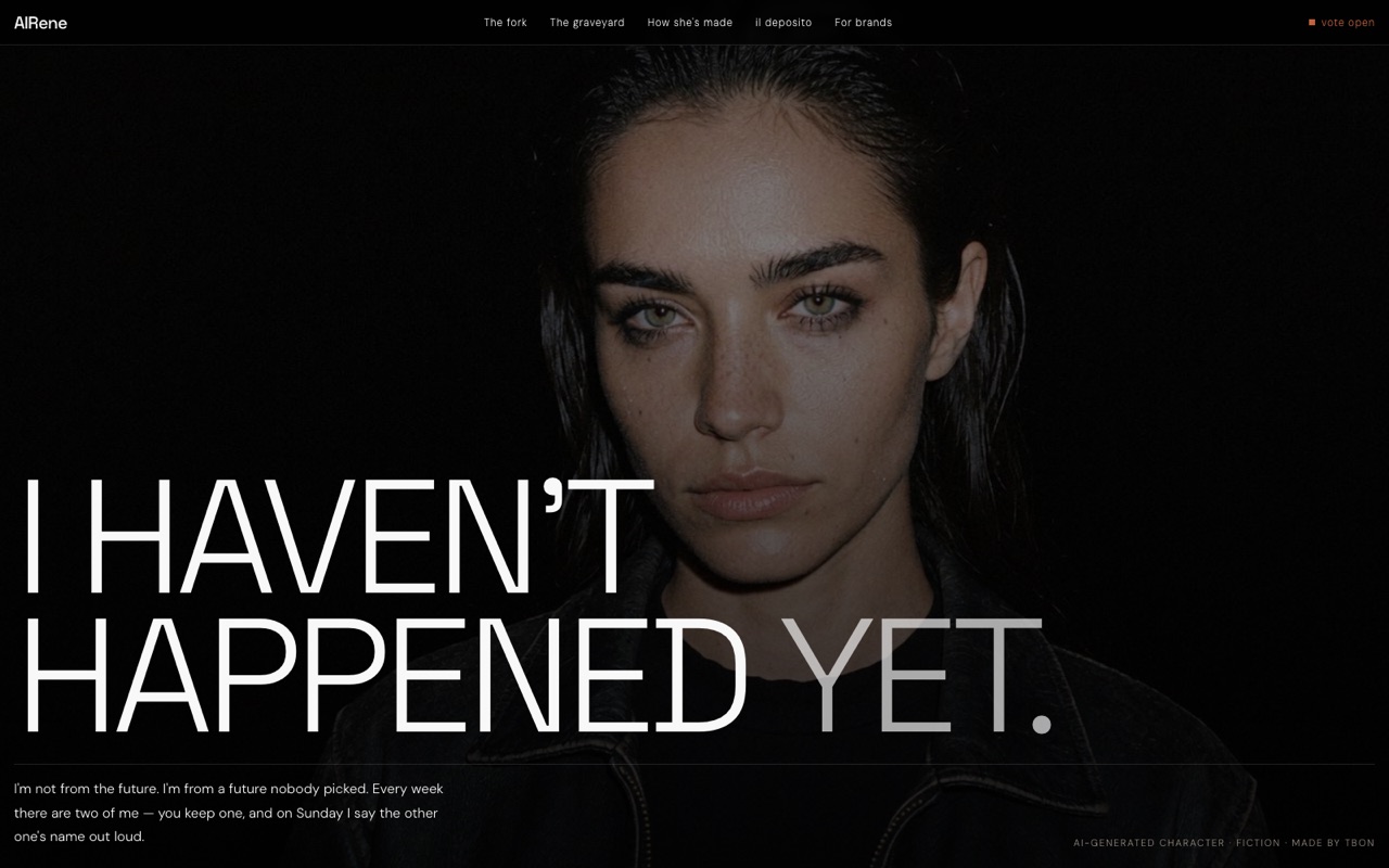 AIRene website, homepage